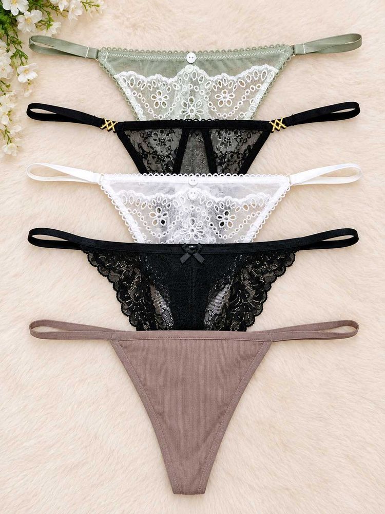 5-Piece Thong  Set – Primark &amp; George – Size M