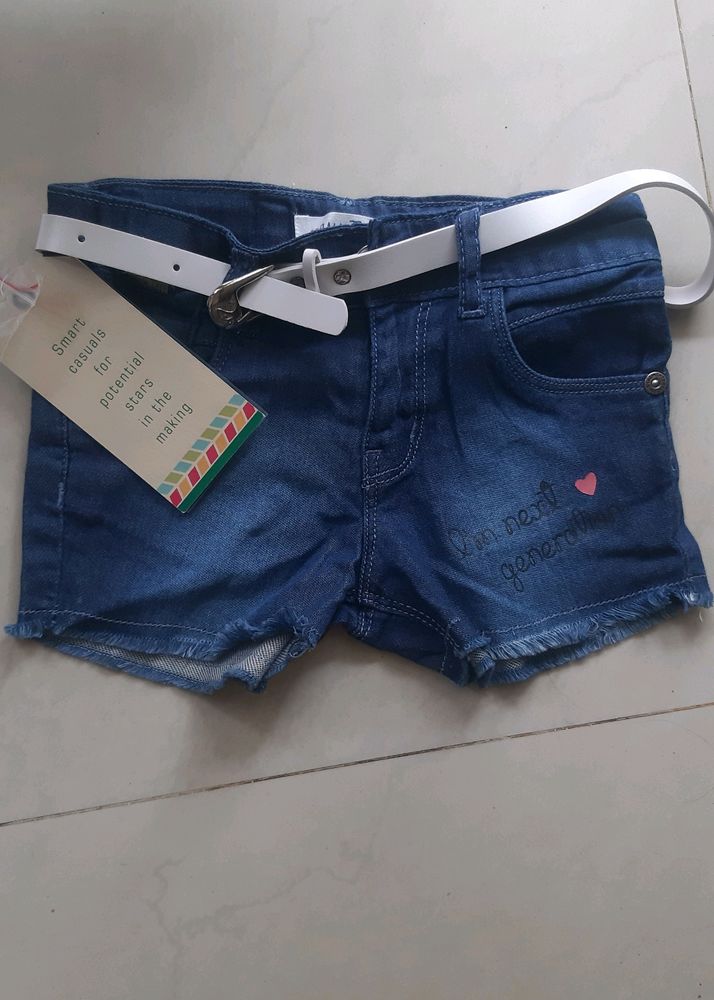 Brand New Soft Denim Shorts for Girls
