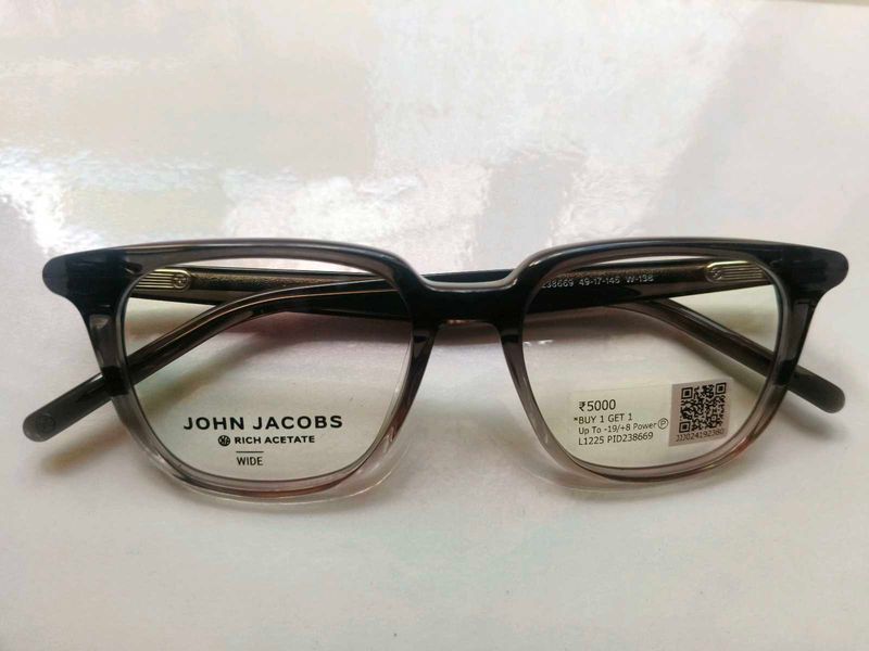 John Jacobs Icons SlimGrey Full Rim Square