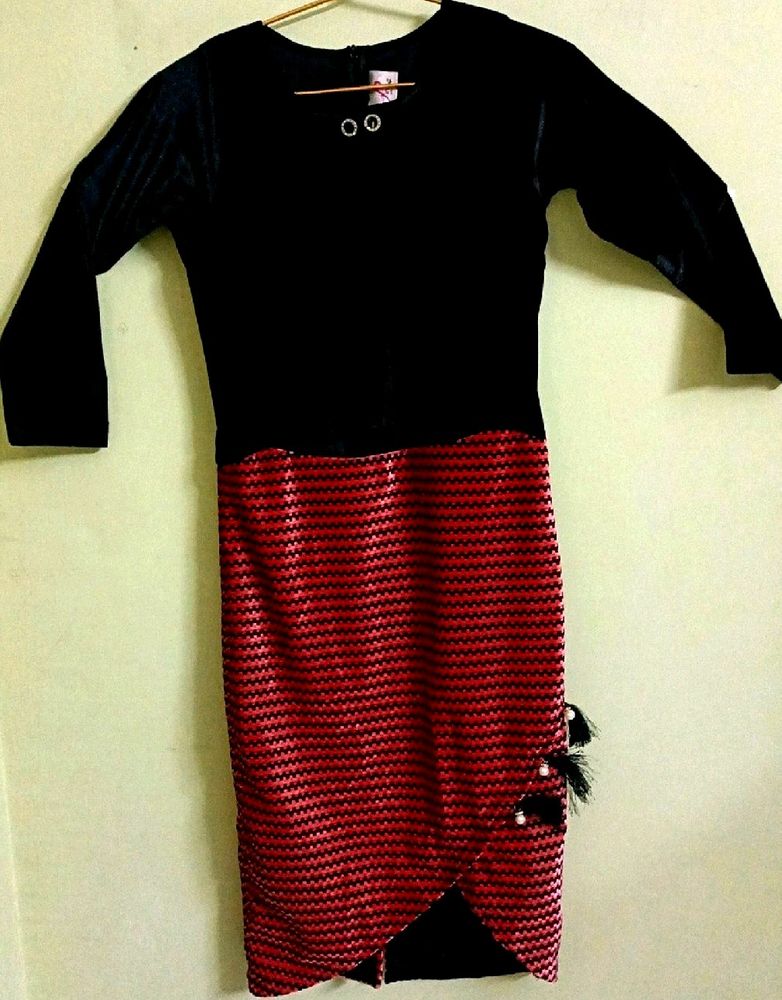 VELVET NET PARTY DRESS FOR WOMEN