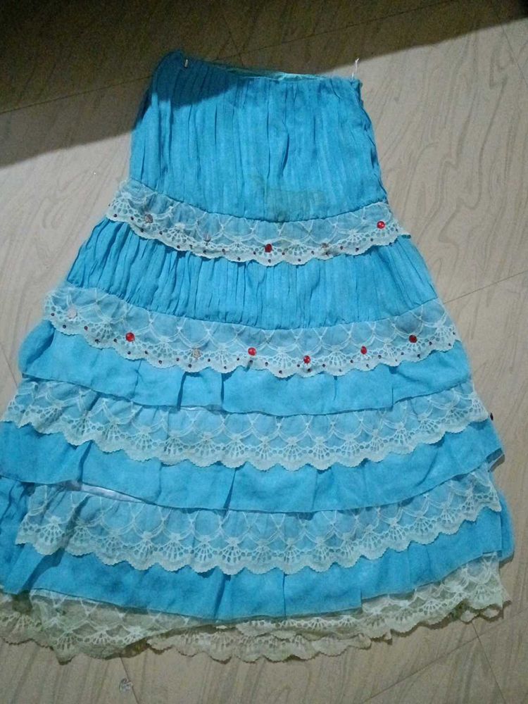 Sky Blue Skirt