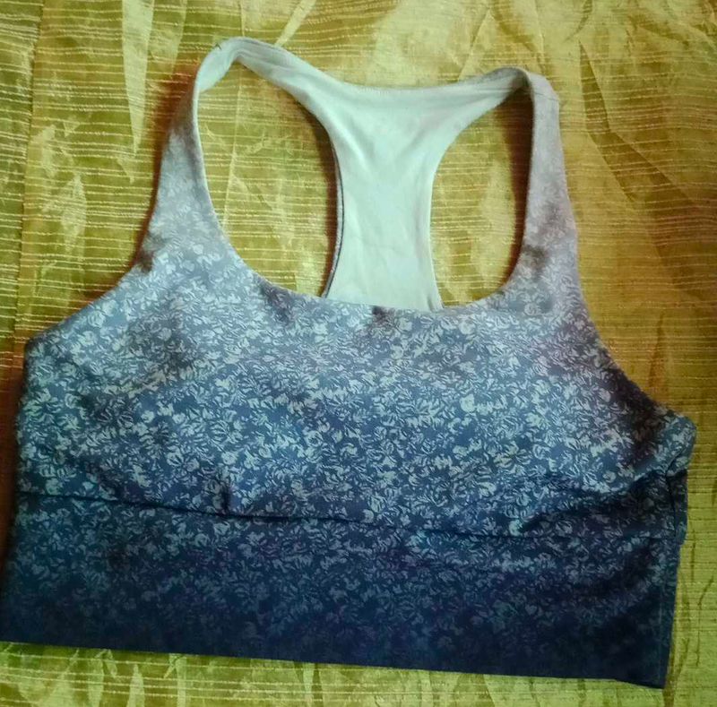 Floral Ombre Racerback Sports Bra