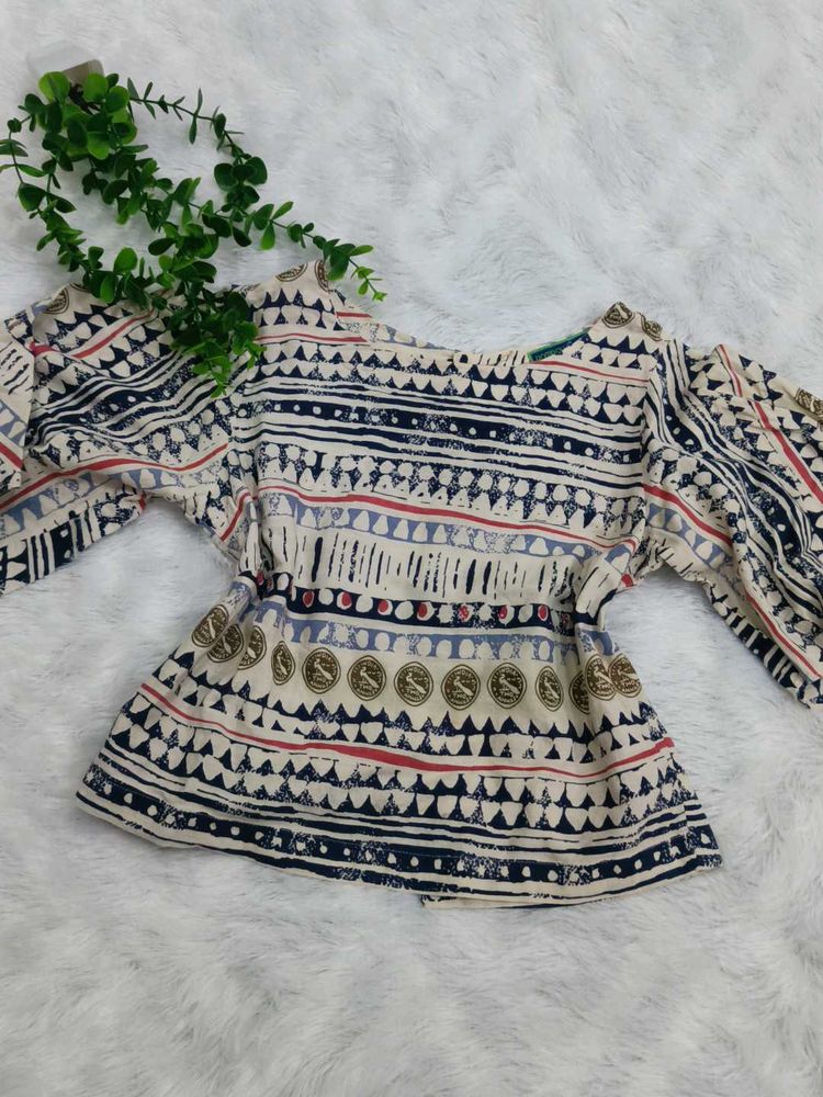 Unique Boho Print Blouse