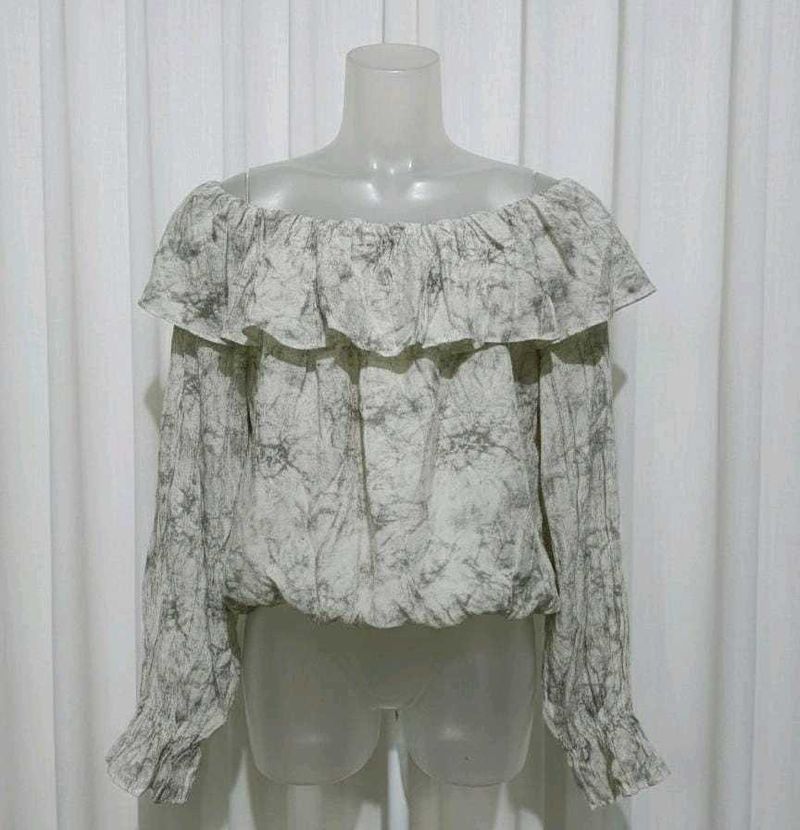 Off-Shoulder Ruffle Top