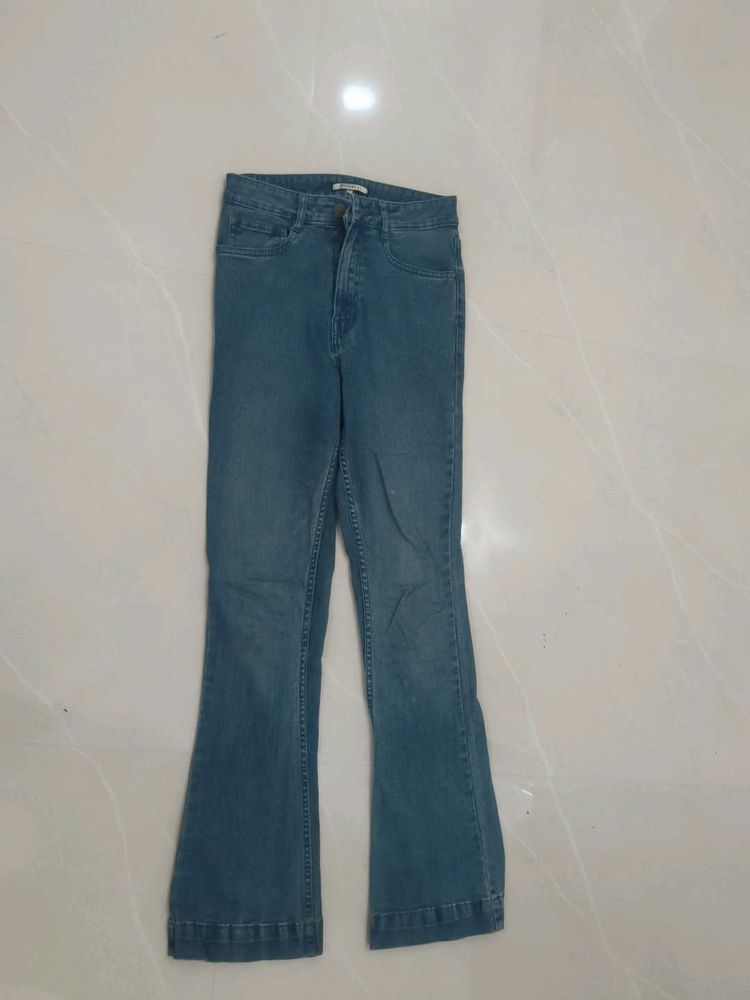 Blue Flared Jeans