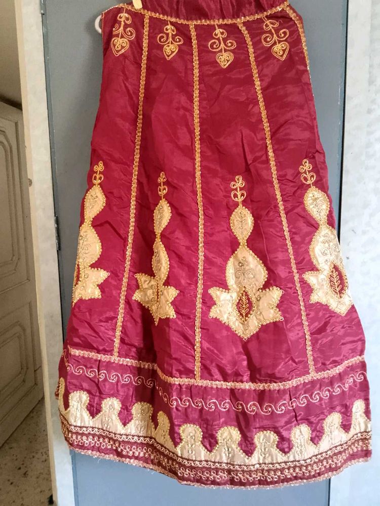 Silk Embroidered Lehanga Choli