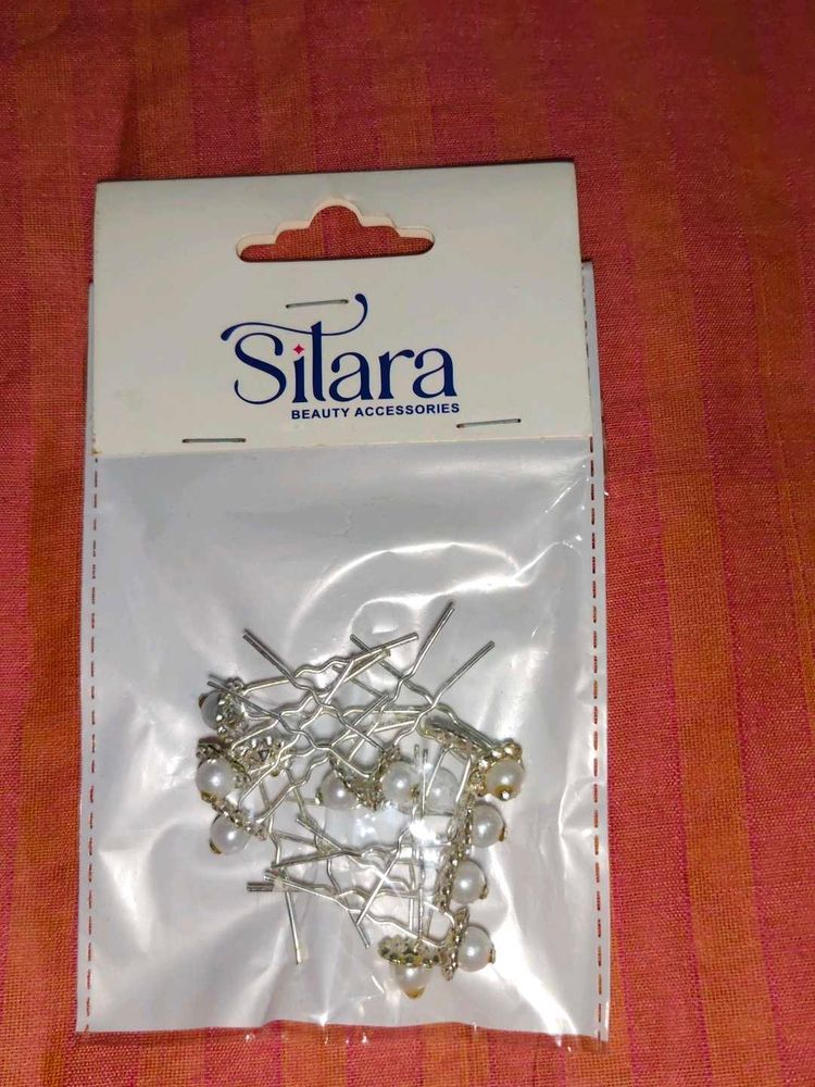 Decorative Hair Pins with Pearls