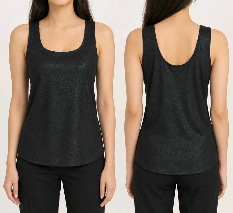 Sparkly Black Tank Top