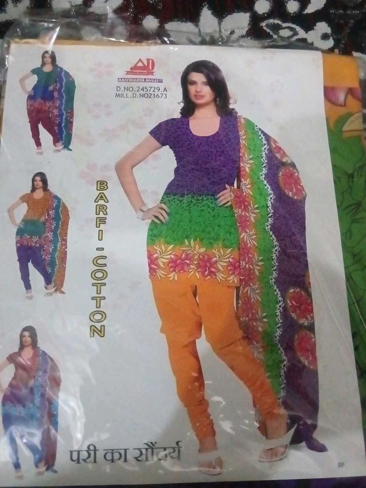 Vibrant Cotton Kurta Set with Dupatta