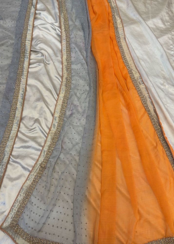 dual shade saree