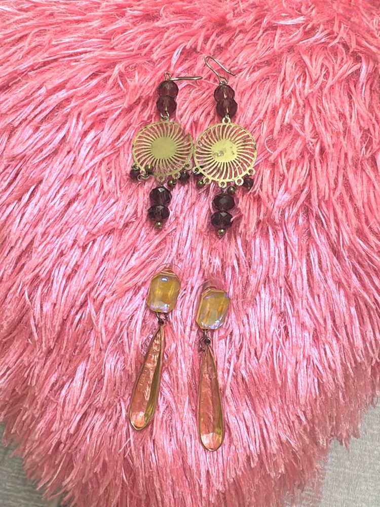 Boho Drop Earrings-set of 2
