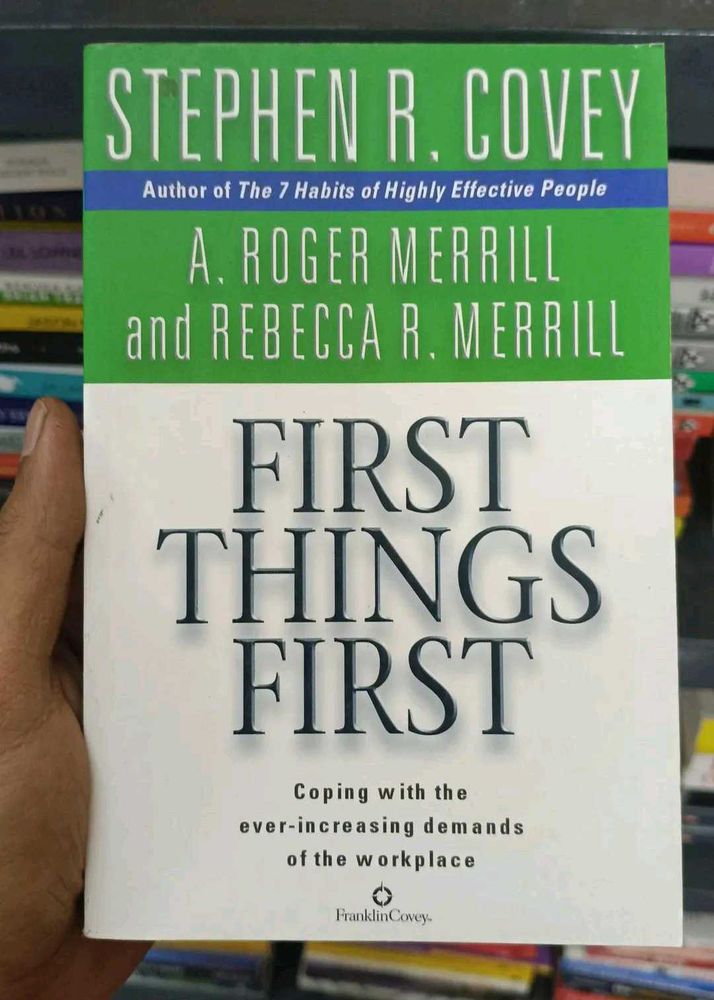 First Things by Stephen Cove