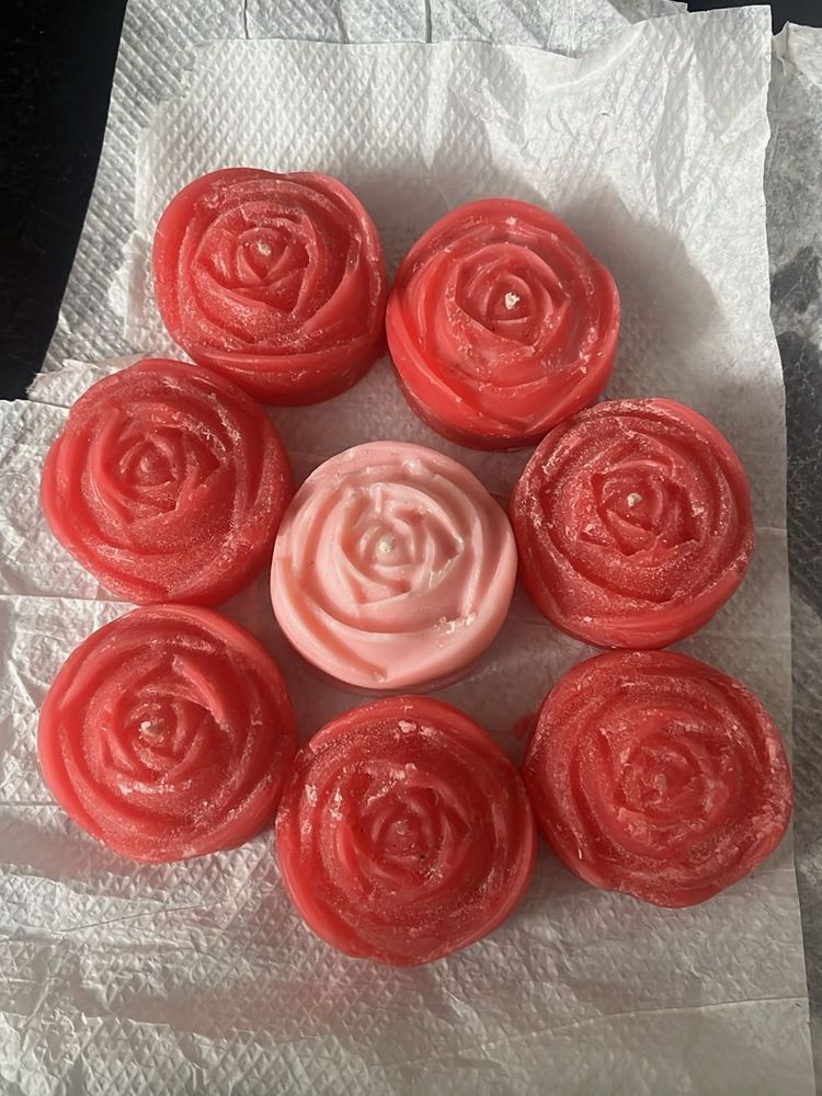 Handmade Rose Candles