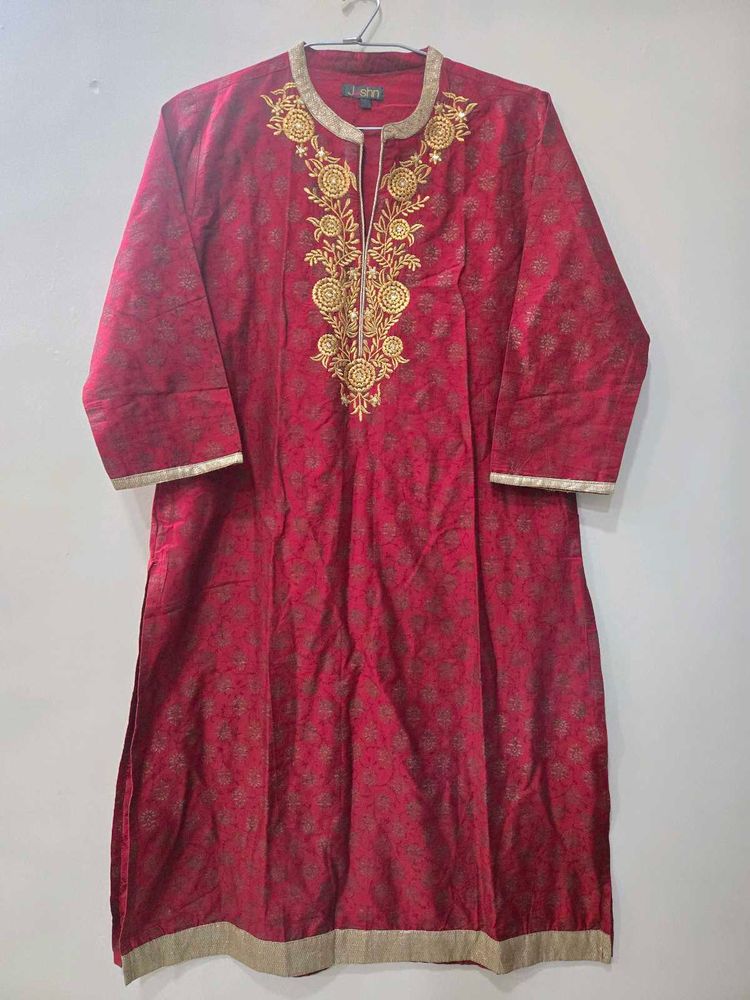 Red Festive Kurta