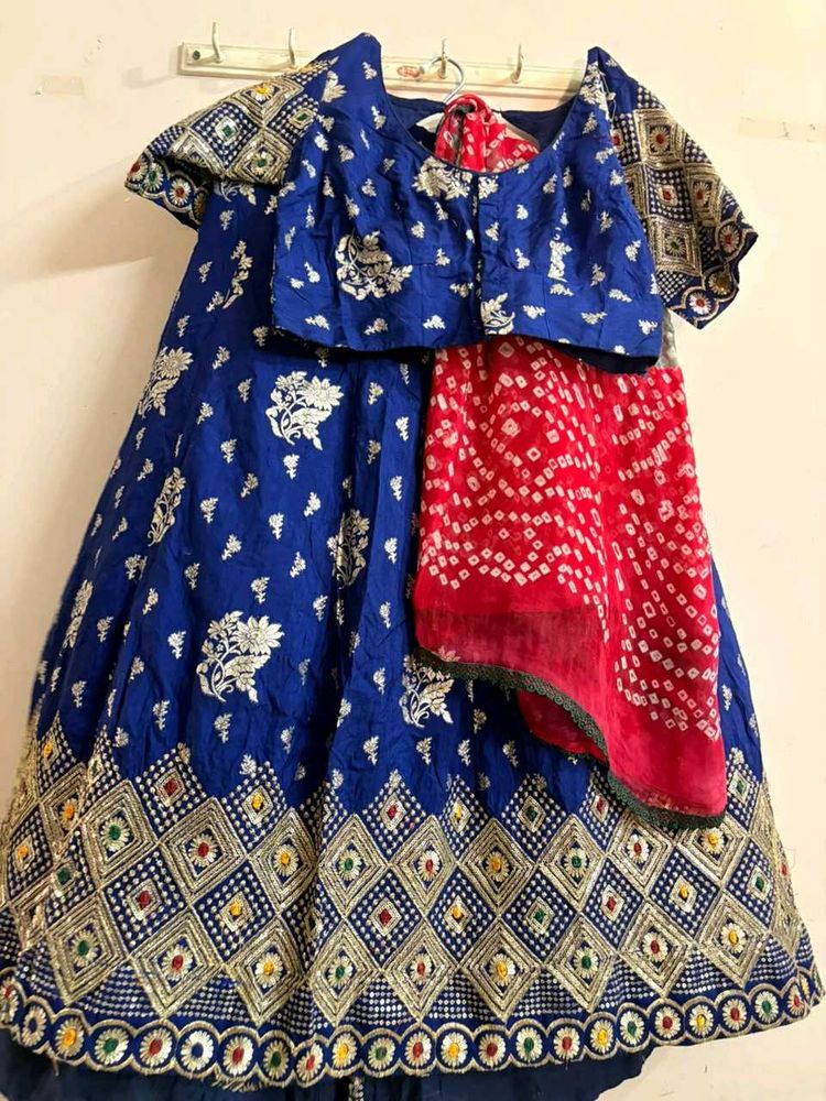 Royal Blue Lehenga Choli Set