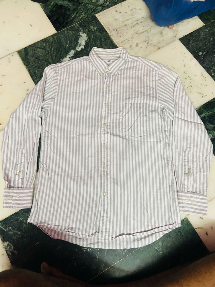 uniqlo stripe shirt