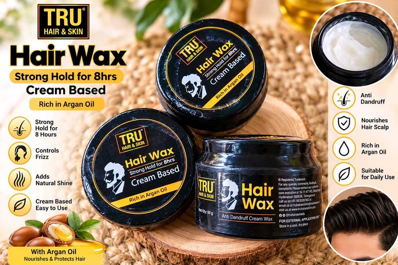 TRU Hair Wax - Strong Hold &amp; Shine 2 packs