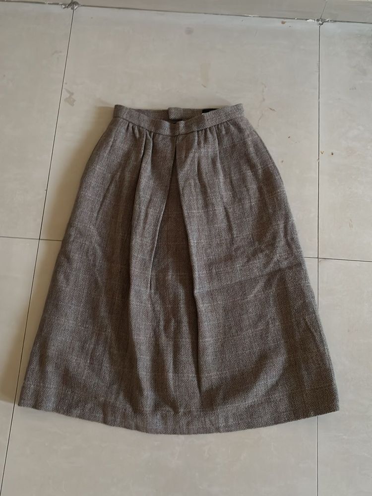 Vintage Wool Blend Skirt