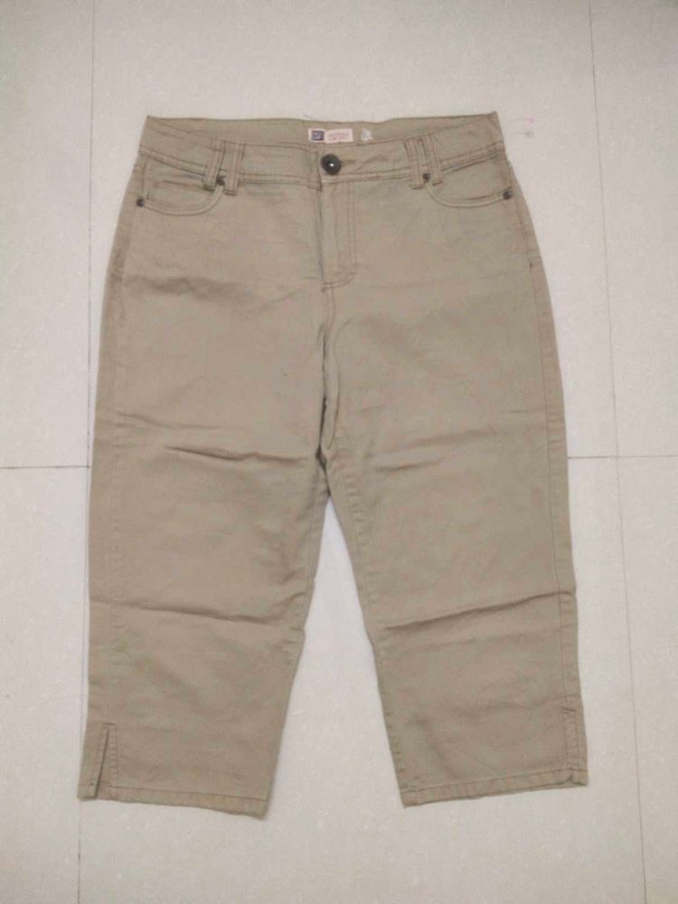 Imported Casual Straight Fit Capri