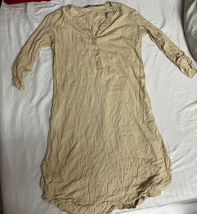 Casual Beige Kurta