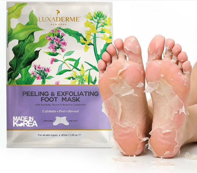 LuxaDerme Peeling &amp; Exfoliating Foot Mask