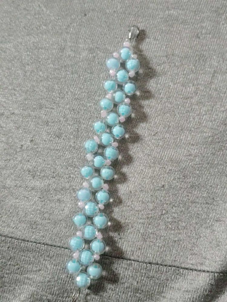 Blue Beaded Bracelet