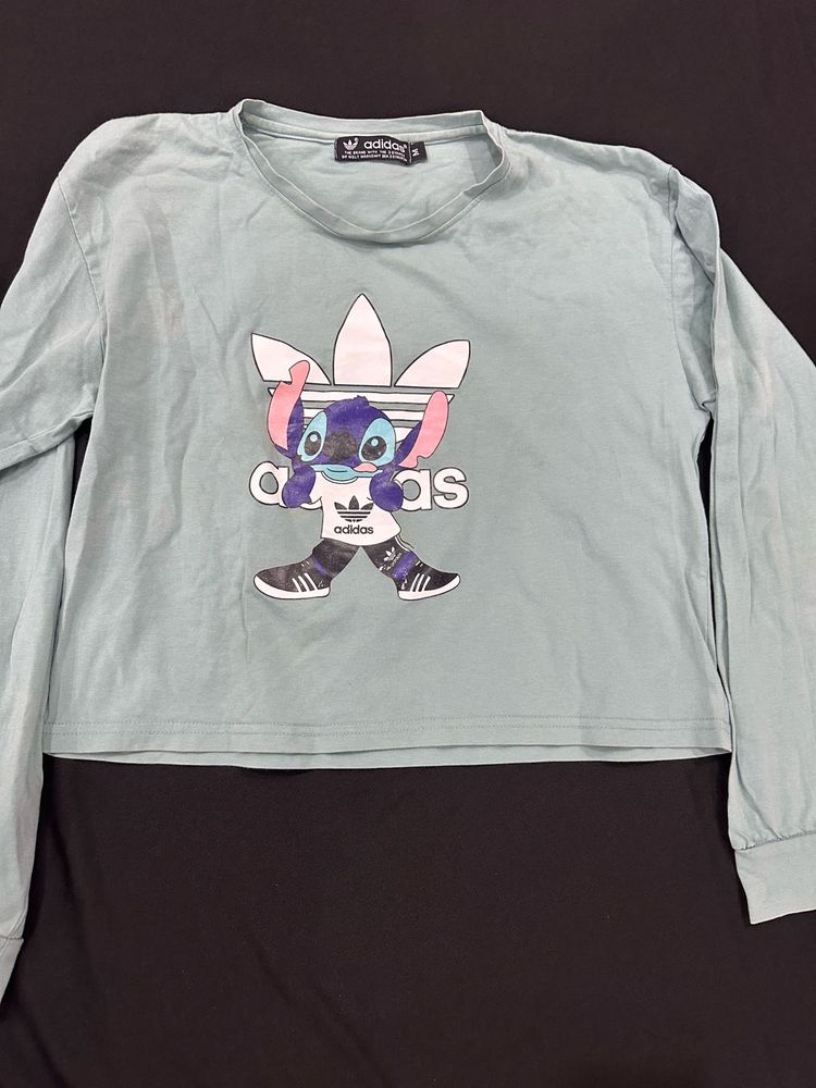 Adidas Stitch Graphic Long Sleeve T-Shirt