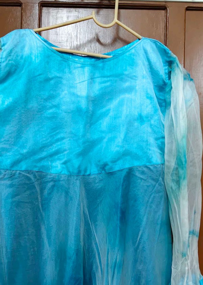 Blue Tie-Dye Kurta