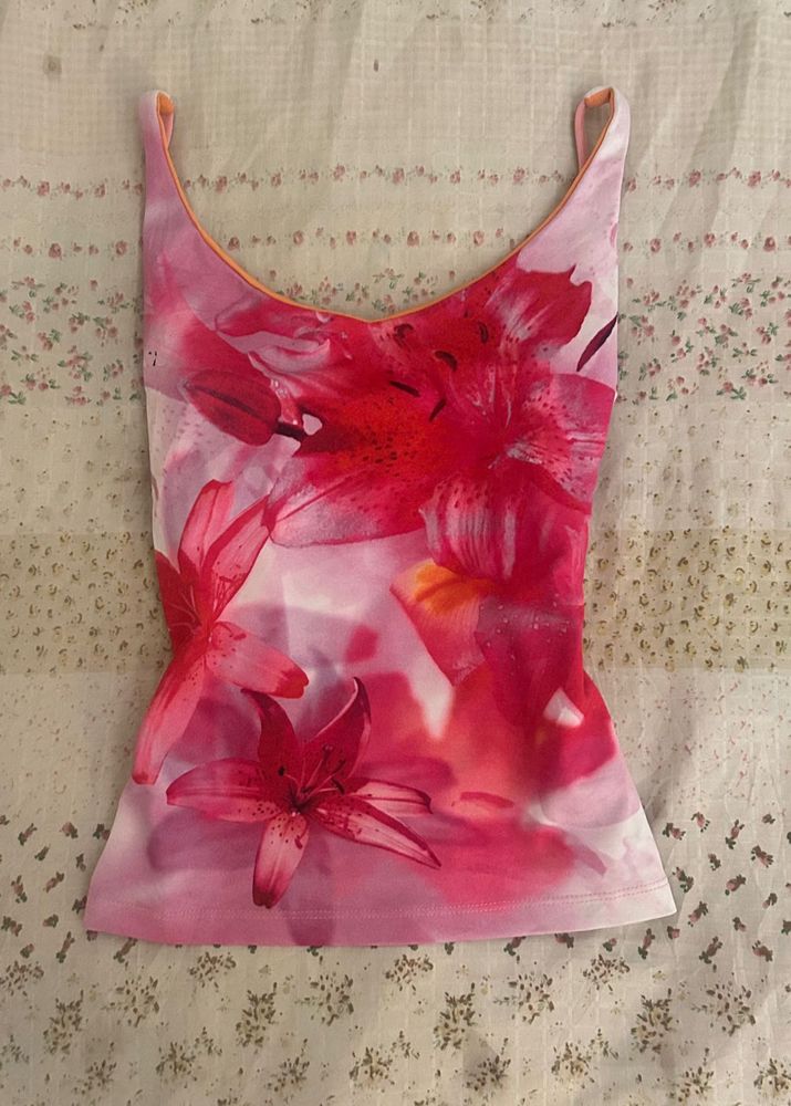 aesthetic lily Print cami sole