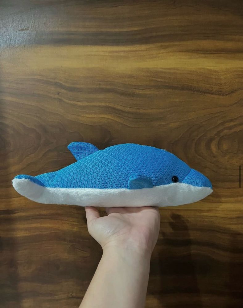 Cute Blue Dolphin Plush Toy