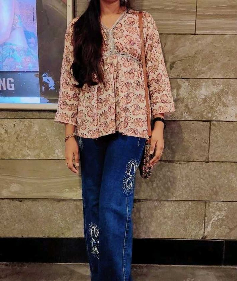 Boho Paisley Print Tunic Top