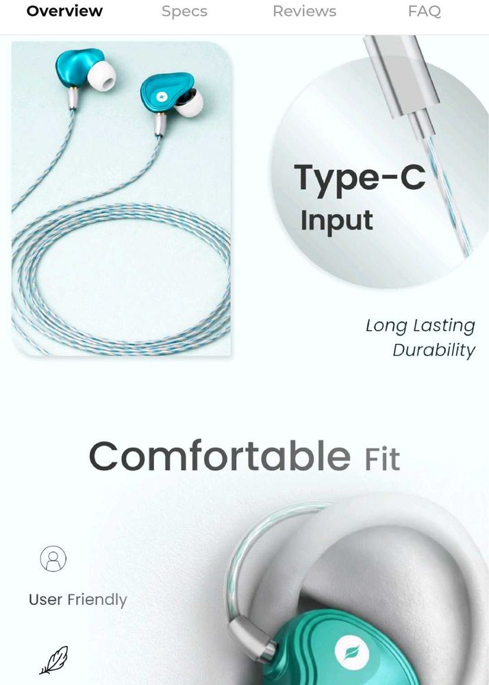 Stylish Type-C Earphones