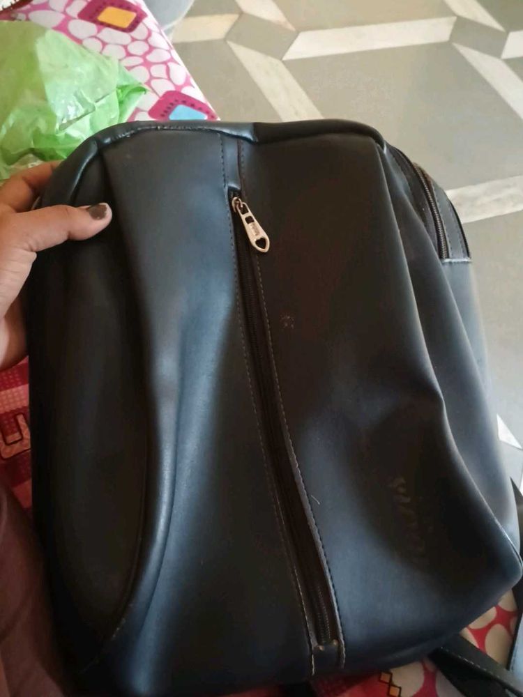Black Stylish Mini Backpack for Women