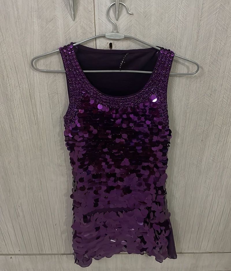 Sparkly Purple Party Dress
