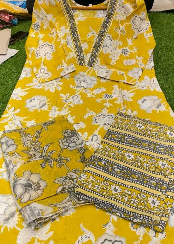 YELLOW KURTA SET