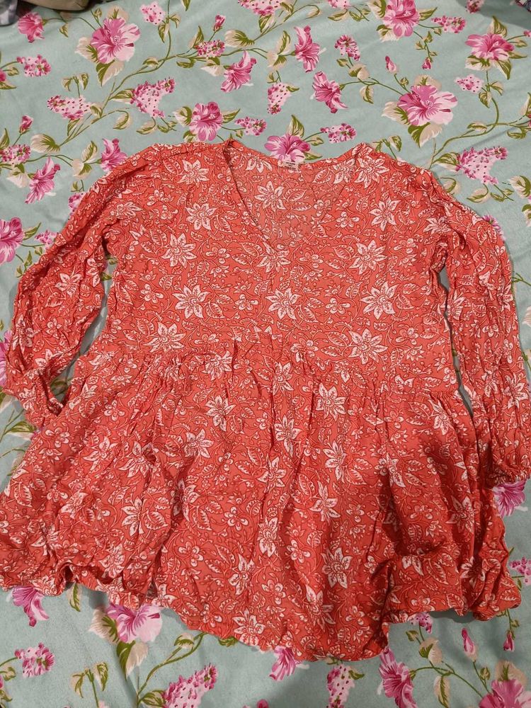 Floral Short Kurti