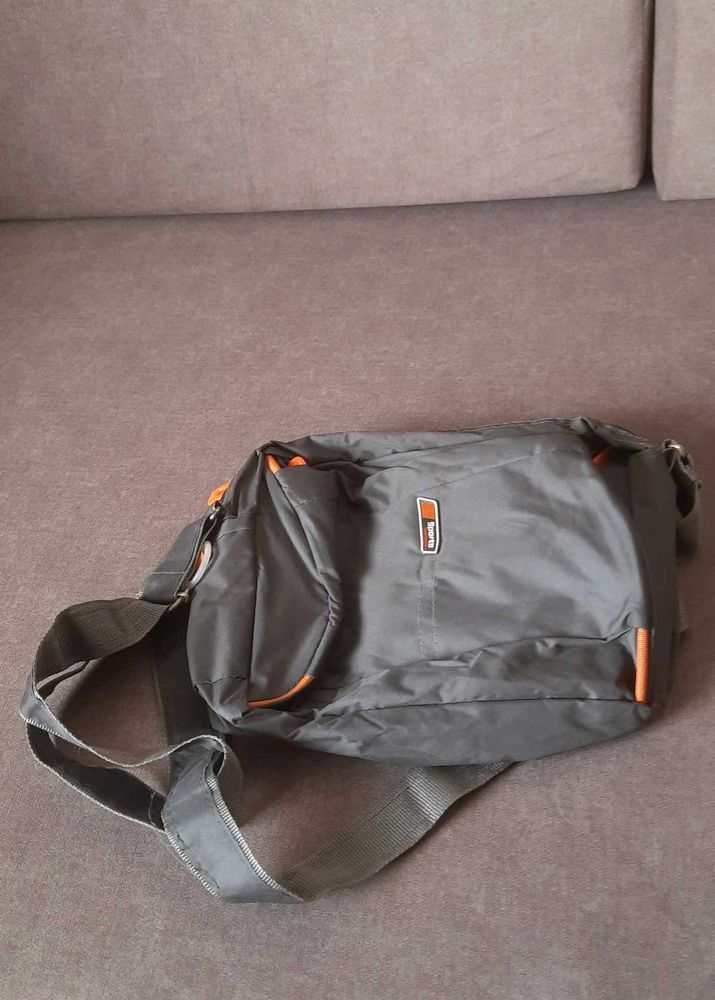 Unused Unisex Stylish Grey Sling  Bag