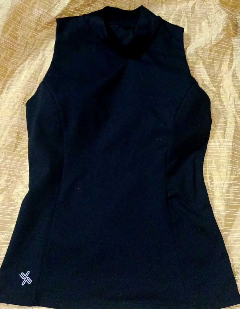 Sleeveless Mock Neck Top