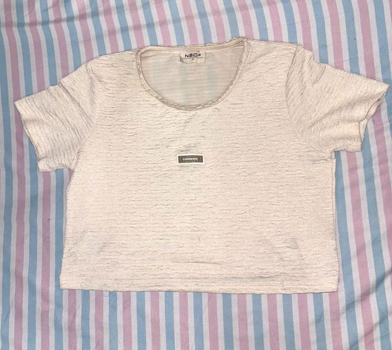 Textured Crop Top