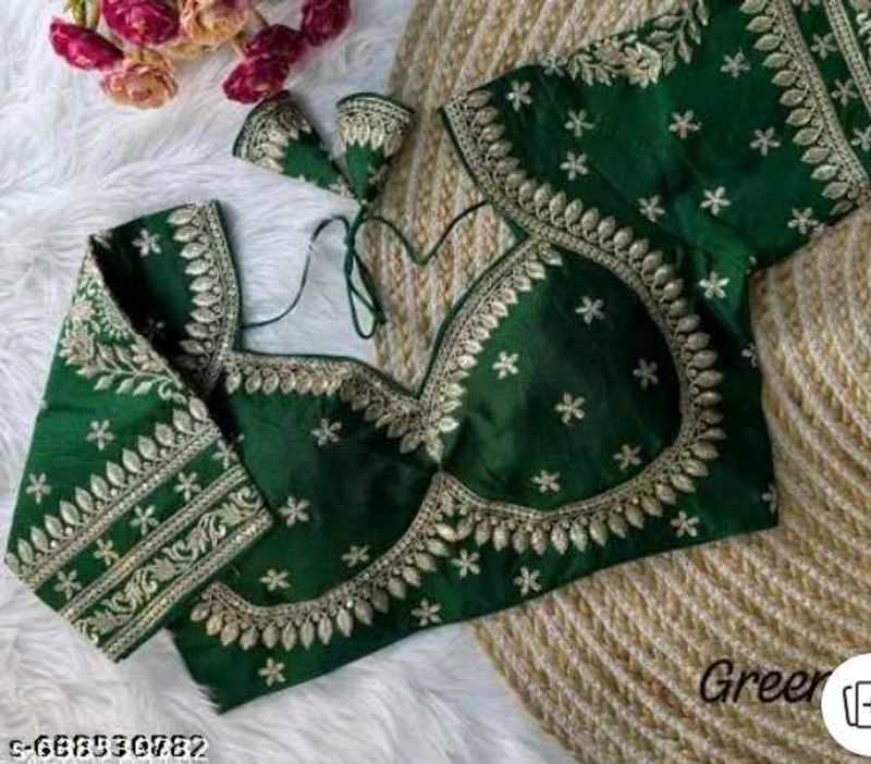 Green Silk Blouse