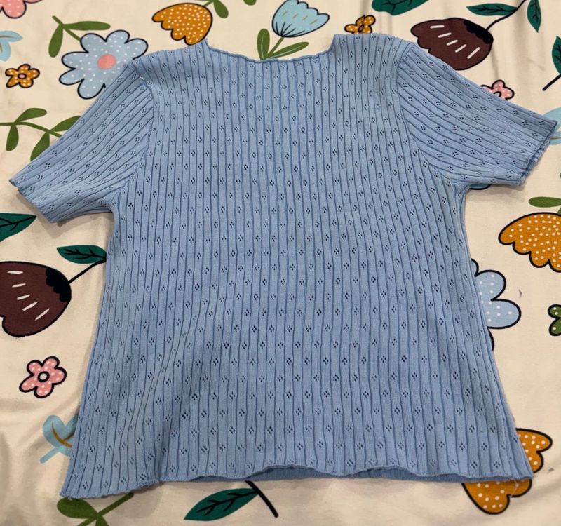 knitted Crop Top