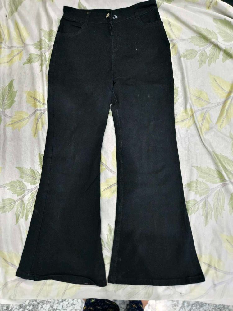 Classic Black Flare Jeans
