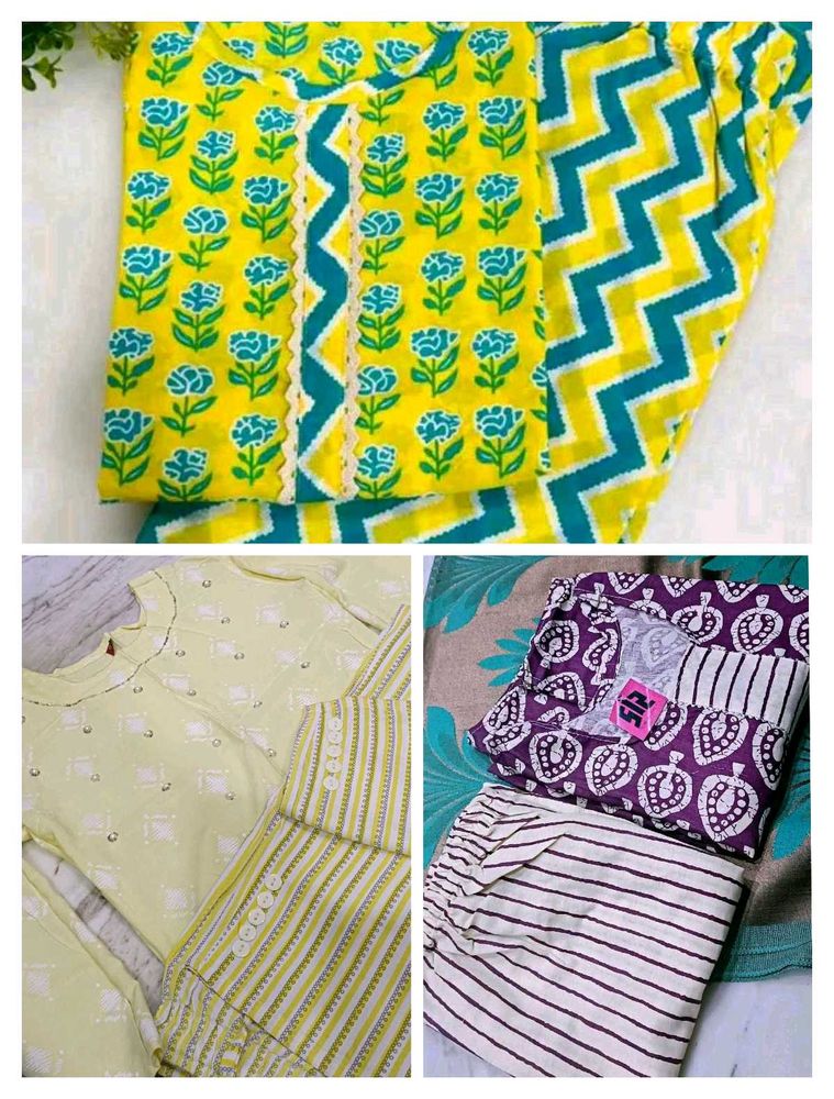 combo of 3 Kurta Sets for Women