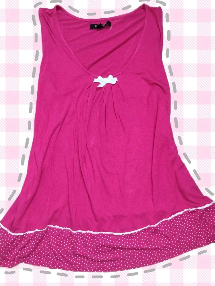 Coquette pink cami