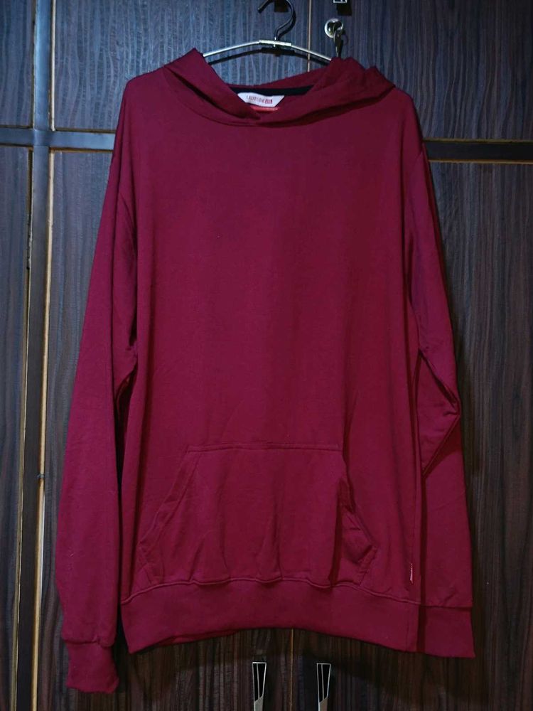 Oversized Maroon Hoodie