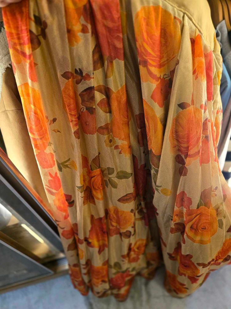 Floral Print Saree
