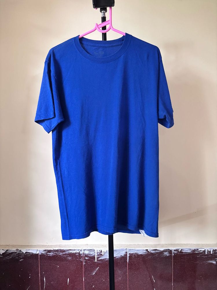 Vintage Blue Crew Neck T-Shirt