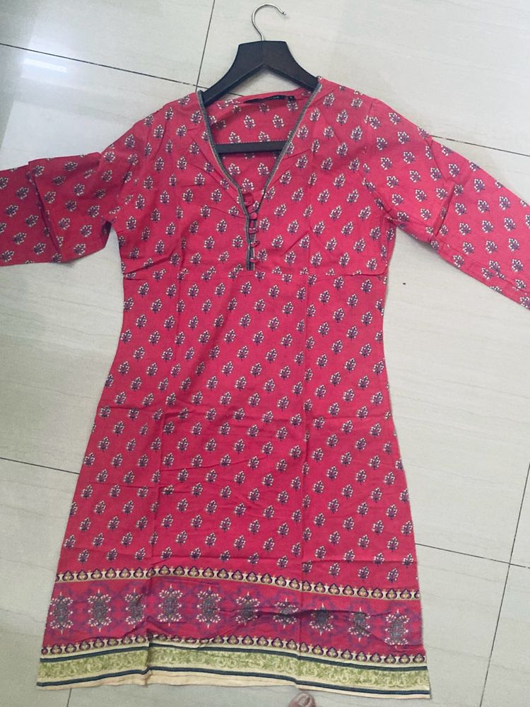 Melange Pink Kurta