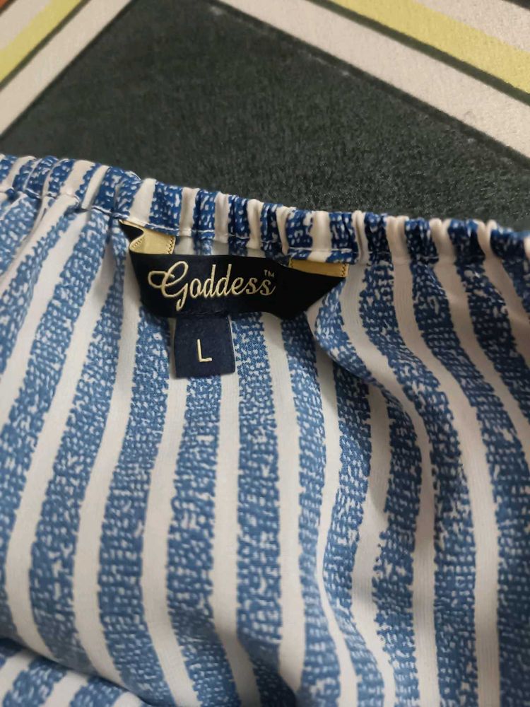 Goddess Striped Tunic Top
