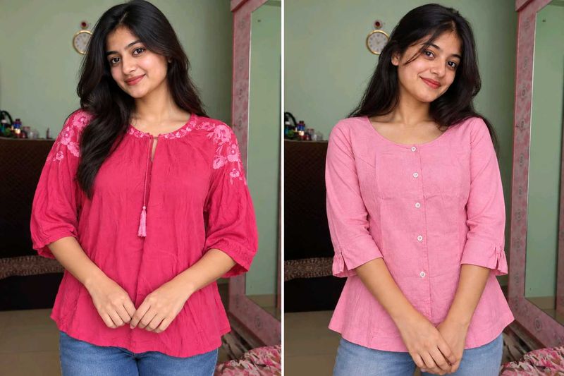 COMBO (L size) Pinkp &amp; Magenta Tops - Pack